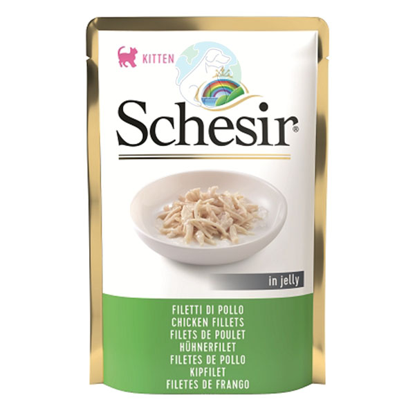 پوچ بچه گربه 85گرمی مرغ Schesir